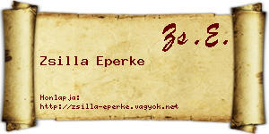 Zsilla Eperke névjegykártya